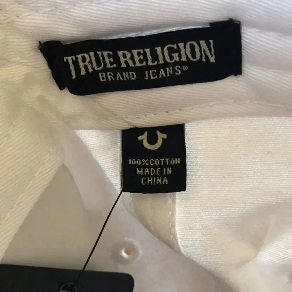 NEW True Religion White Rainbow Buddha Hat